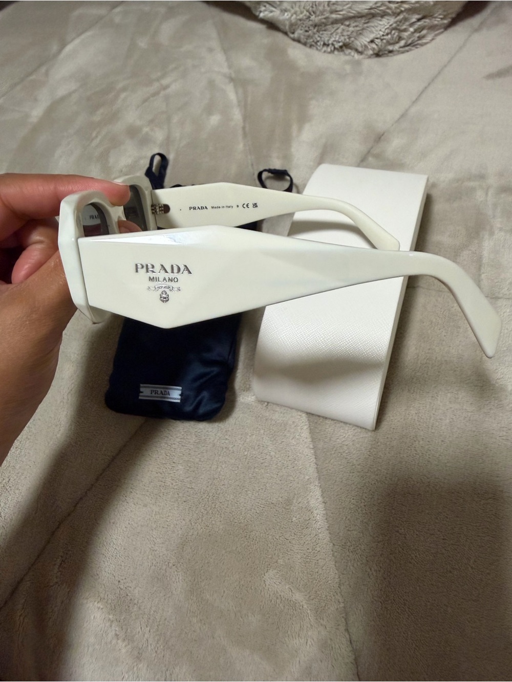 Prada White Sunglasses - Picture 3 of 16